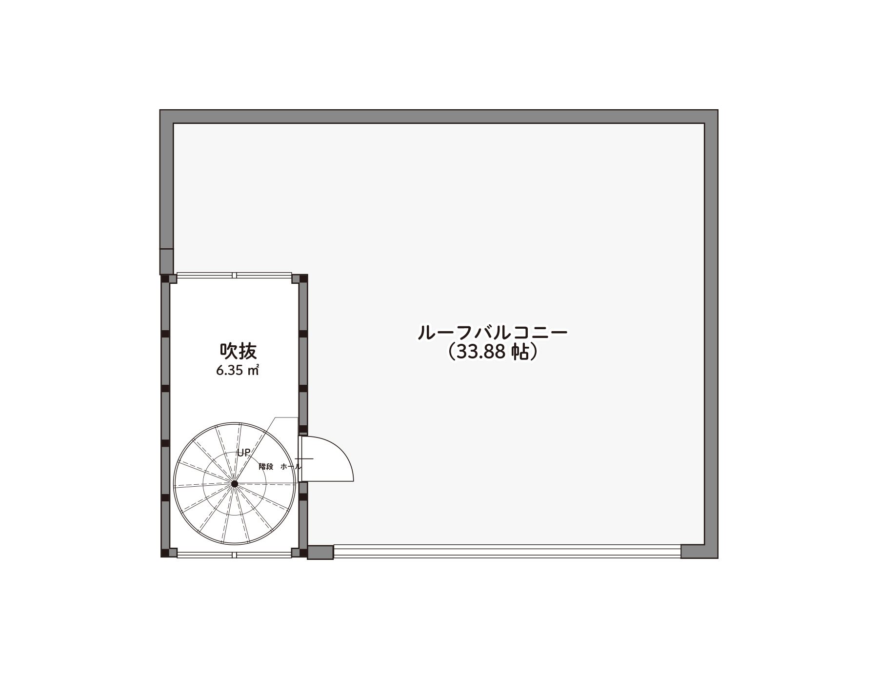Roof Balcony間取り